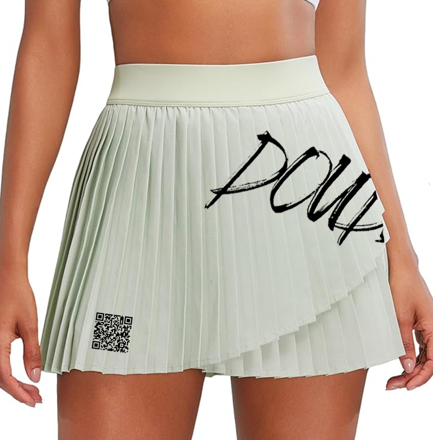 The Doubleotwo Game Point Skort – Moisture-Wicking Pleated Sports Skirt with Built-In Shorts and UPF 50+