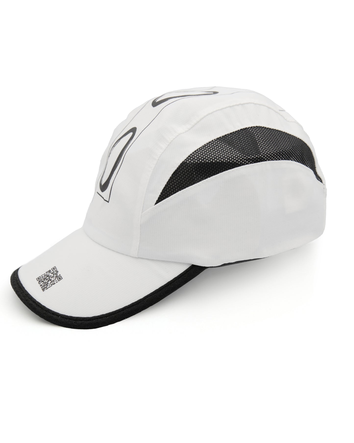 002 UltraShield Cap White with Black Mesh – UPF 50+ Sun Protection, Lightweight, Breathable, Ultra Soft Cap