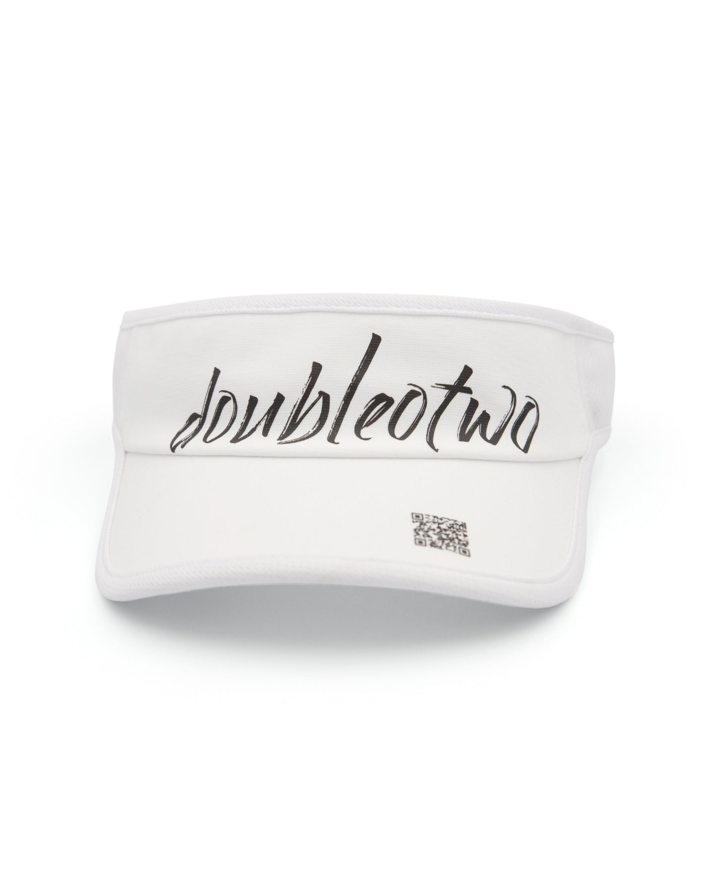 Doubleotwo Pickleball Visor White – UPF 50+ Sun Protection with Bold Branding. Adjustable.