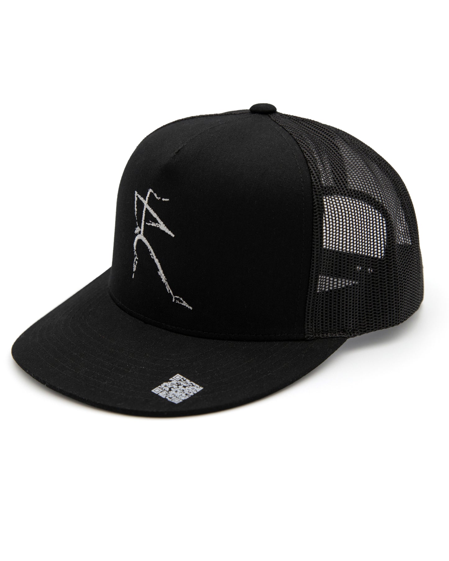 The Muse Collection - Trucker Cap Mesh Breathable back, Black/Red/Deep blue