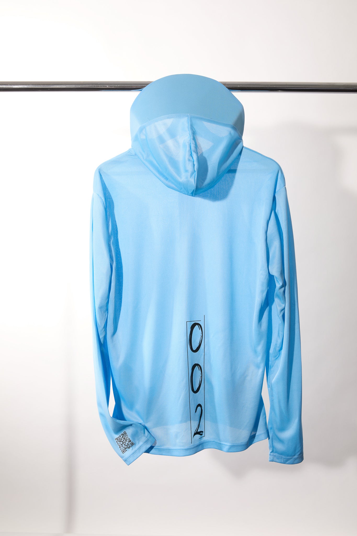 The Ultra Hoodie With Visor Doubleotwo Activewear  – UPF 50+ Sun Protection (Light Blue)